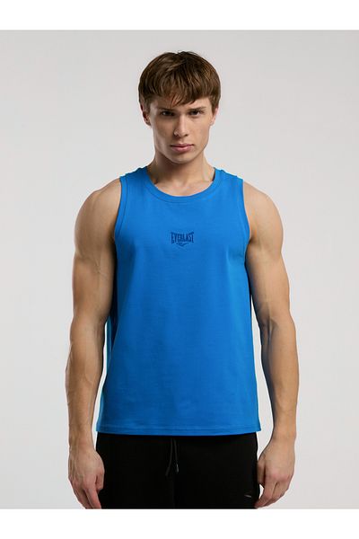 EVERLAST Ανδρικό αμάνικο μπλουζάκι Ever Essentials Regular Blue