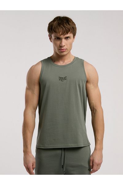 EVERLAST Ever Essentials Regular Ανδρικό Μπλουζάκι Χακί