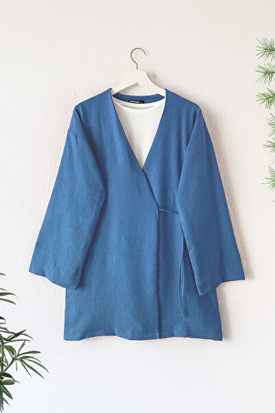 MODAQU Μπλε πλαϊνό Balu Kimono