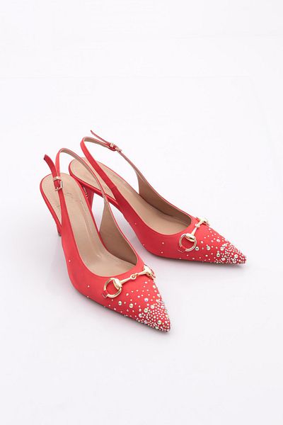 DGN Women's Accessory Heeled Shoes Red 93721085
