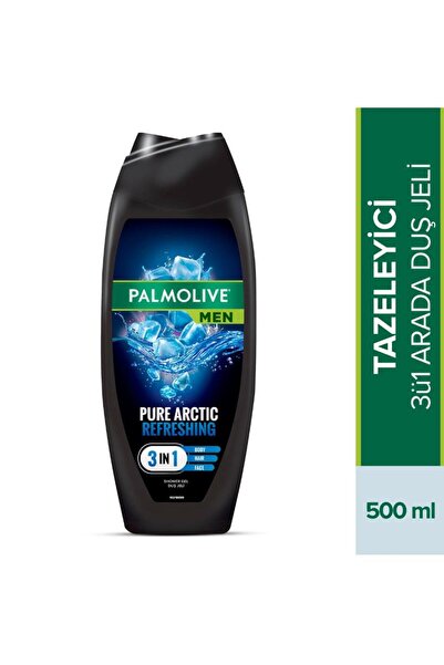 Palmolive Men Pure Arctic 4'ü 1 Arada Ferahlatıcı Erkek Duş Jeli, 500 ml