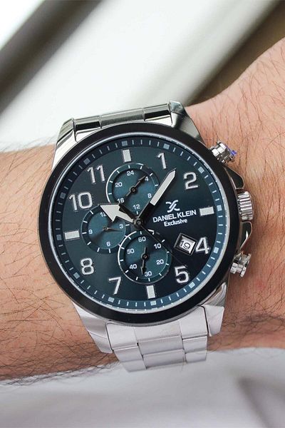 Daniel Klein Dk 337587   Men's Wrist Watch with Steel Cord