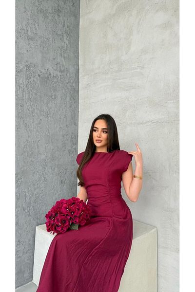 BRGCLOTHING Rochie evazată cu mâneci căptușite pentru femei