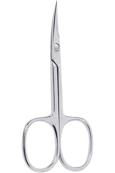 Beter Manicure Cuticle Curved Chrome Scissor | Adjusted Safety Clasp | 9 Cm