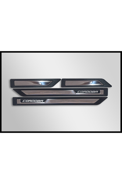 EXPOTURK SEAT CORDOBA-N-Line universal Krom Kapı Eşik koruması 4- Kapı (4 prç)
