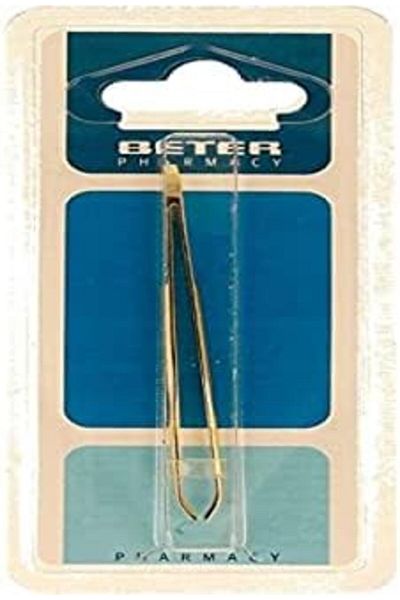 Beter Crab Point Gilded Tweezers, 7.8 cm Size