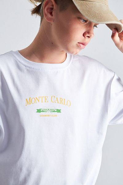 The Champ Clothing Детска тениска с щампа Monte Carlo Country Club, 100% памучен размер за момчета