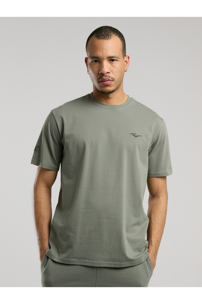 EVERLAST Ever Essentials Regular Khaki Men's T-Shirt