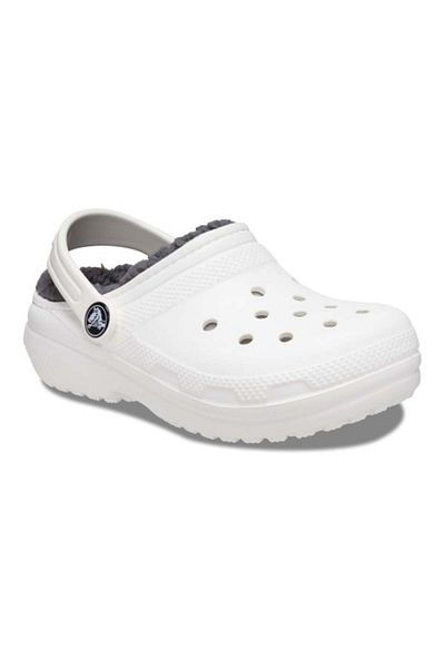 Crocs Saboti Crocs New Classic Lined Clog Copii 36-37 EU - J4 ​​US Alb - Alb/Gri