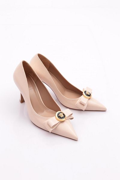 DGN Accesorii dama Pantofi cu toc inalt din piele lacuita bej 811053236