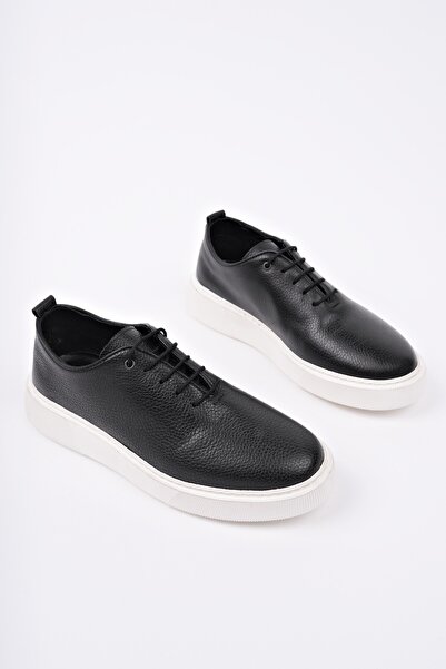 MUGGO Ανδρικά καθημερινά casual παπούτσια SEBASTIAN Lace-Up από γνήσιο δέρμα