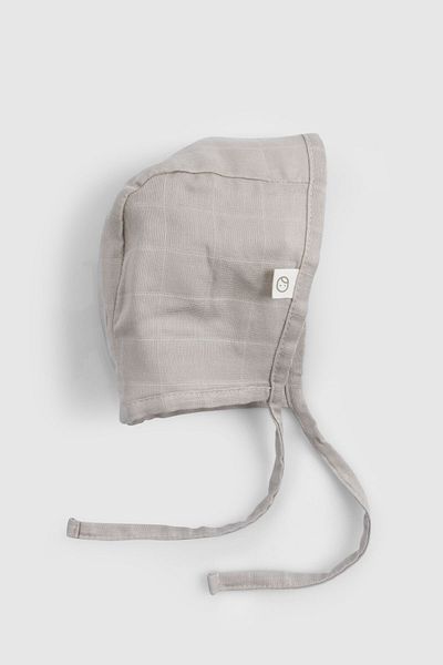 Little Gusto Organic Cotton Single Layer Muslin Beige Baby English Hat