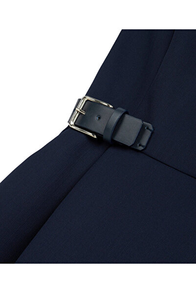 Machka Çift kemerli yün elbise