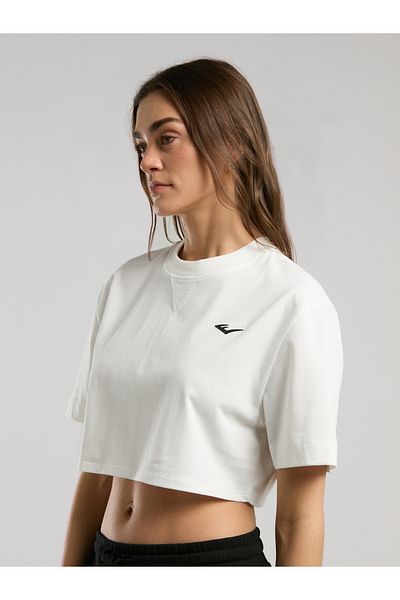 EVERLAST Ever Classics Wmn Comfort White Women's Crop T-Shirt