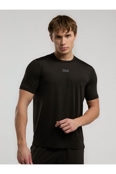 EVERLAST Μαύρο ανδρικό μπλουζάκι Everfit Training Essentials