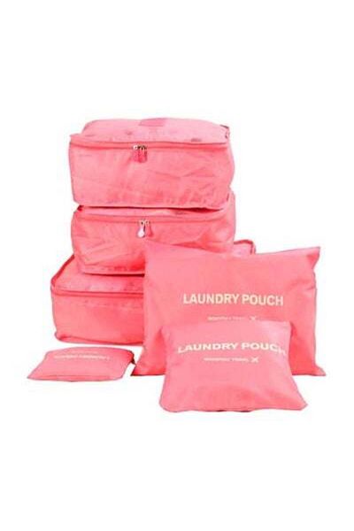 HALAMODO 6-Piece Packing Organizer Set Pink