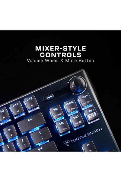 Turtle Beach لوحة مفاتيح الألعاب الخطية Vulcan TKL AIMO باللون الأسود