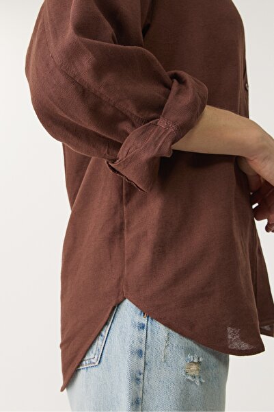 Stradivarius Linen blend shirt