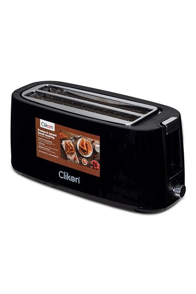 CLIKON 4-Slice Cool Touch Bread Toaster 1200 W