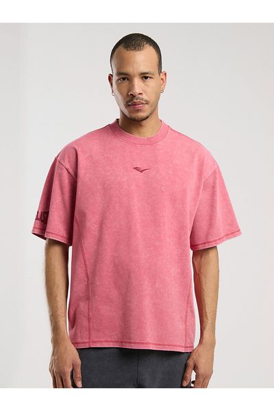 EVERLAST Ny Street Oversize Light Red Men's T-Shirt