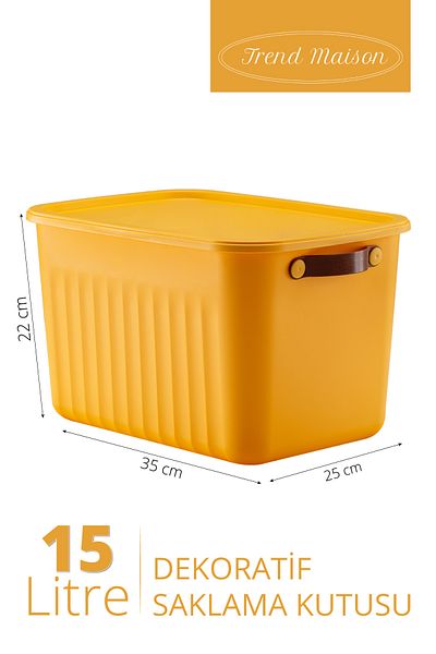 Trend Maison Multi-Purpose Organizer, Box with Lid, 5 Different Color Options, Decorative Storage Box, Organizer