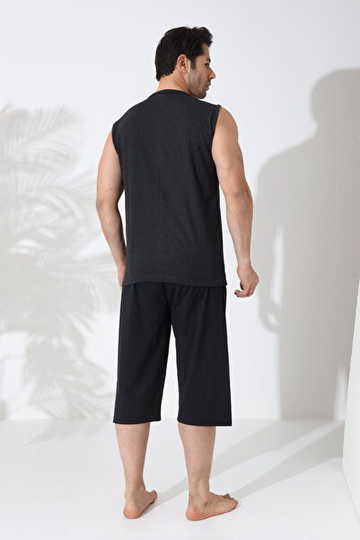 Sude HOMEWEAR ERKEK ATLET ALT KAPRİ PİJAMA TAKIMI