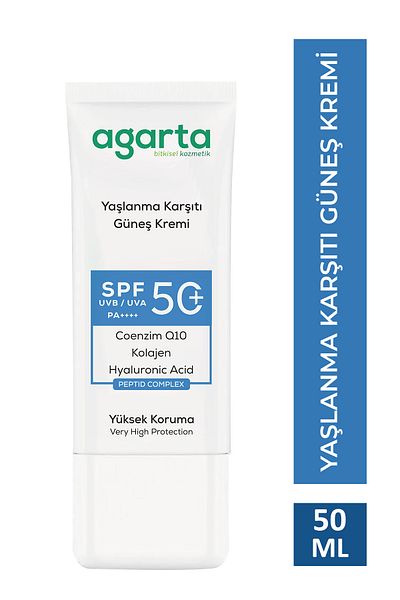 Agarta Anti-Aging Collagen Supported 50 ml Spf+50 Facial Sunscreen