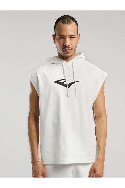 EVERLAST Ανδρικό αμάνικο φούτερ Ever Classics Oversize Λευκό