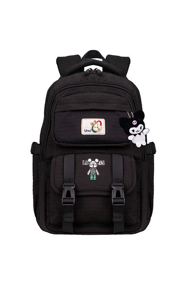 KOST Rucsac de școală Kuromi original pentru copii, ortopedic, impermeabil, cu mai mulți ochi