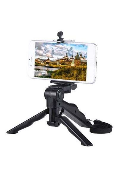 HALAMODO Mini Tripod Stand With Mobile Holder Black