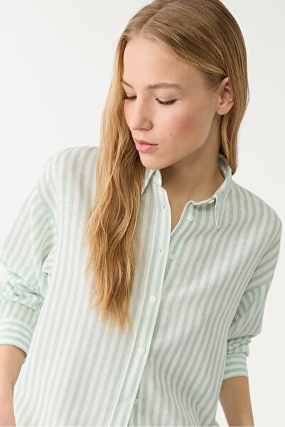 Stradivarius Linen blend shirt