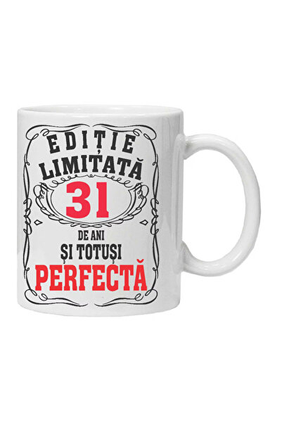 OEM Cana albă personalizată „ediție limitată – perfectă”, 31 ani, INOVATIX. 3...