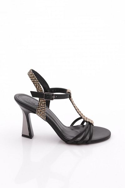 DGN Pantofi cu toc de damă negri 71163534
