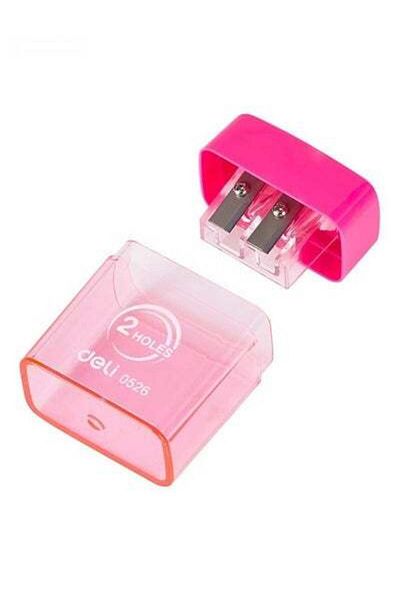 HALAMODO Push Pull Double Hole Pencil Sharpener Single Hole Double Hole Multifunctional Pencil Sharpener Scho