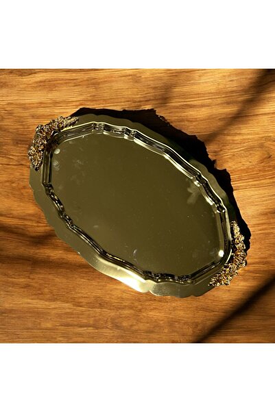 sedoshhomevision صينية تقديم الورود الذهبية