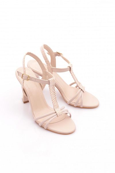 DGN Pantofi de damă cu toc înalt bej 71163534
