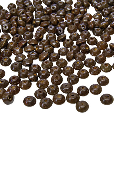 Serhat Aksesuar ve El İşçilik 1.5 سم حبات خشبية كبيرة الحجم بلون بني 50 جرام