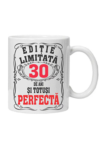 OEM Cana albă personalizată „ediție limitată – perfectă”, 30 ani, INOVATIX. 3...