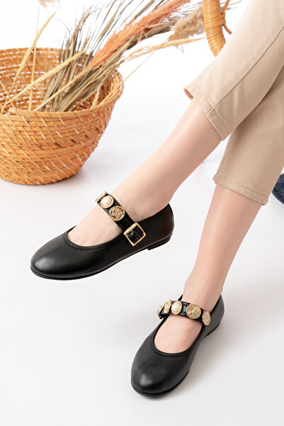 SİLİYA Siliya Daily Ballerina Strap Ρυθμιζόμενη πόρπη Δερμάτινο ύφασμα ελαφρι...