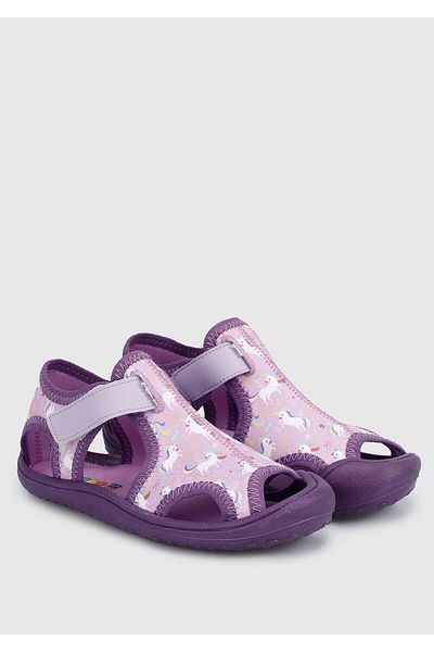Kiddo Lilac Flat Sandals for Girls