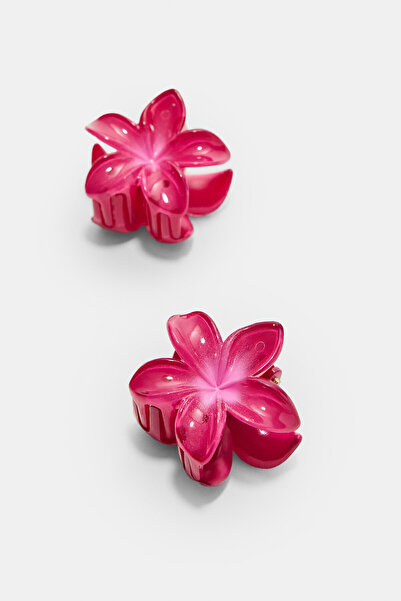 Stradivarius 3 lü çiçekli saç tokası seti