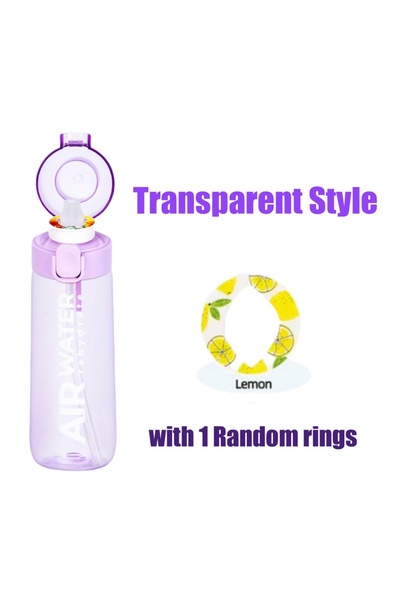 Choice 750ml 1 ring Clear Purple 750ml/25oz Fruit Flavor Water Bottle 0 Sugar...