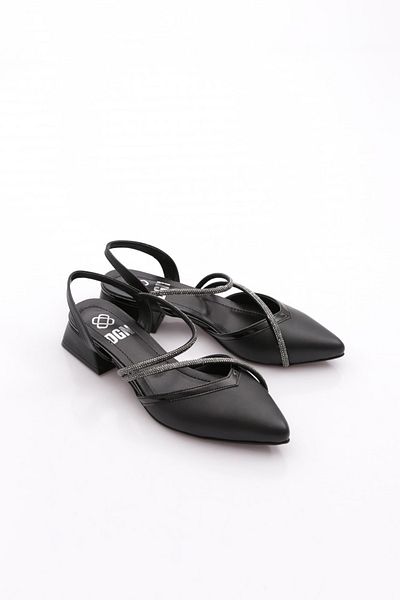 DGN K588 Balerini de damă cu vârf ascuțit Silver Stone