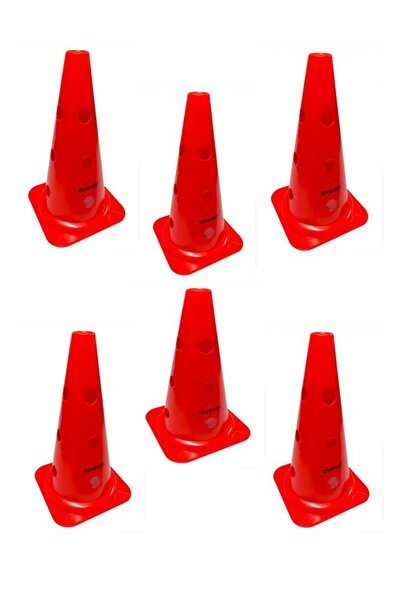 AVESSA Hn-38-1 Delikli Antrenman Hunisi 38 Cm Kırmızı 6lı