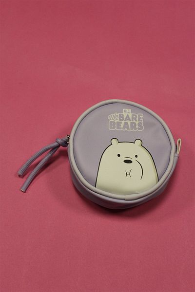 Miniso We Bare Bears Licensed Mini Coin Purse (Purple)