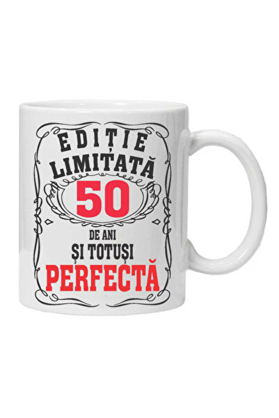 OEM Εξατομικευμένη λευκή κούπα "περιορισμένη έκδοση - τέλεια", 50 χρόνια, INO...