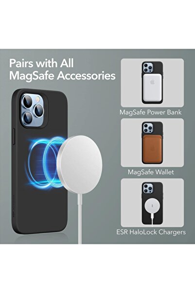 ESR Husa de protectie pentru iPhone 13 Pro Max Esr, silicon, neagra, 6.7 inch