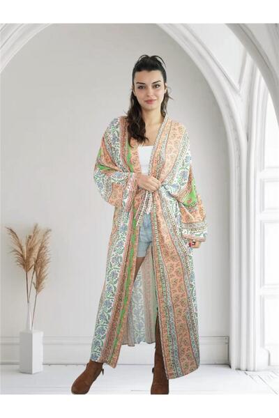 Miss Boheme Yeşil Desenli Kaftan