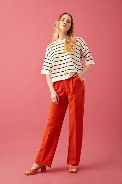 Park Karon Широкі штани кольору черепиці