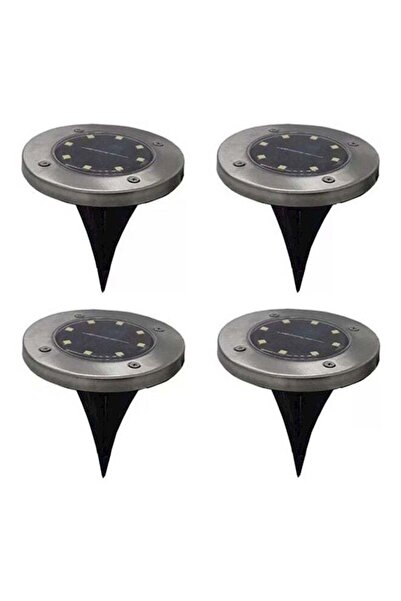 Generic 8 LED Solar Garden Outdoor In-Ground Light White